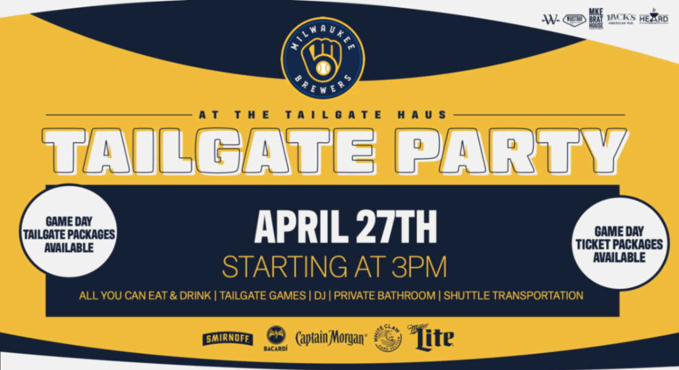 Milwaukee Brat House Party Bus & VIP Tailgate - Brewers vs Yankees